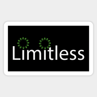 Limitless typographic artwork Sticker